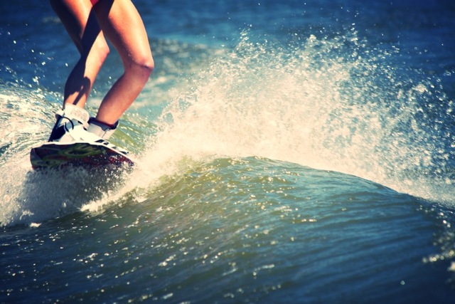 Learned to wake board