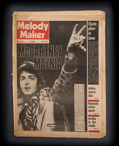 The first music magazine! Melody Maker