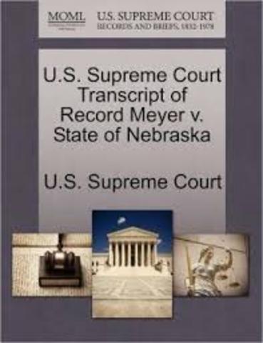 The Supreme Court Decides Meyer v. Nebraska