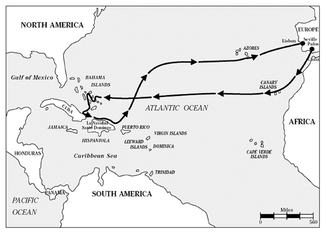 Christopher Columbus First voyage