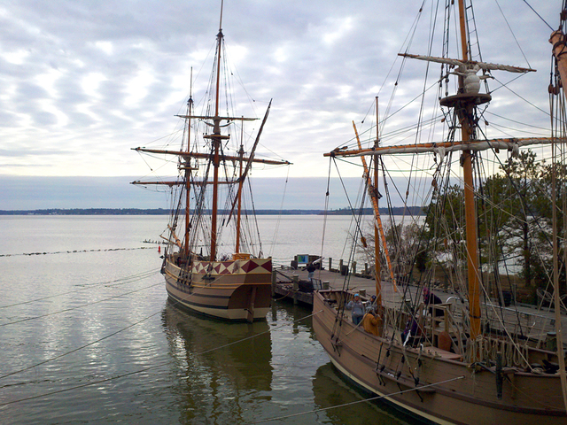 The colonists arrived in the New World.