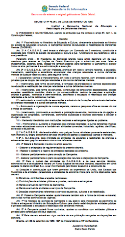 Campanha Nacional de Educação e Reabilitação deDeficientes Mentais