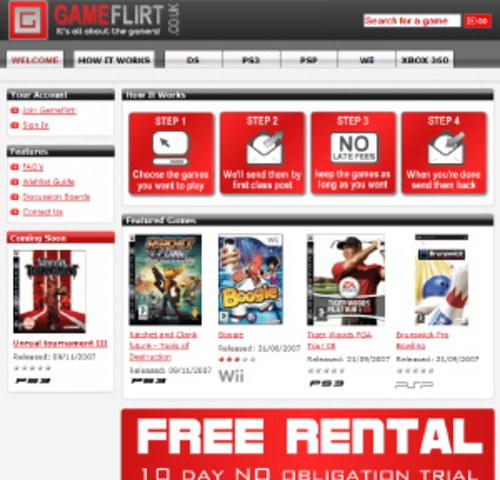First exclusive GameFlirt charts