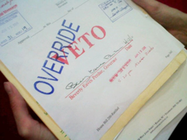 First Override of a Veto