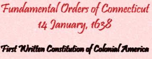 Fundamental Orders of Connecticut