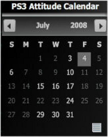 PS3 Attitude Event Calendar launched