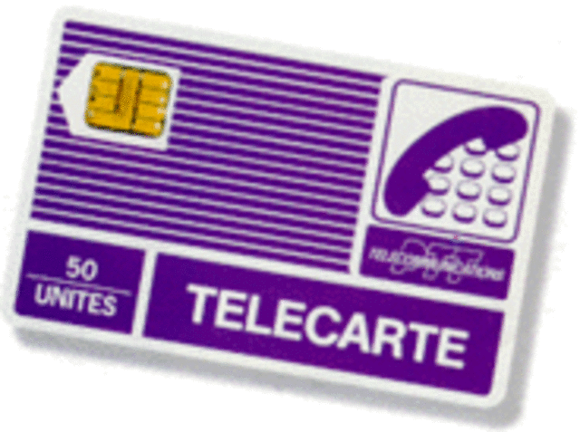 Apparition de la télécarte et du minitel
