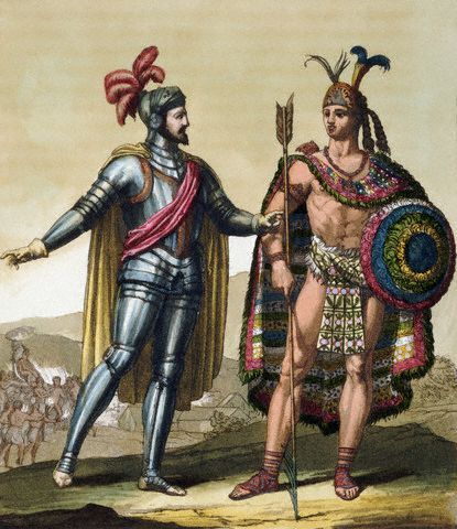 1519-1521. Cortes conquers the Aztec Empire