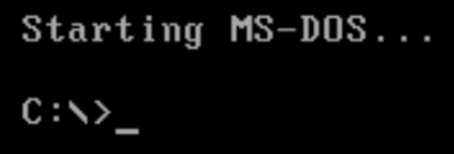 MS-DOS Computer Operating System
