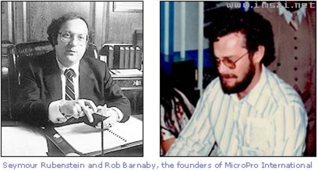 Seymour Rubenstein & Rob Barnaby - WordStar Software