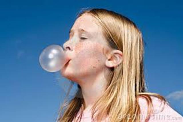 First modern gum breakthrough happened when Thomas Adams, originally trying to invent car tires, made gum out of chicle