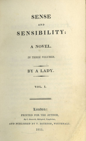 Sense and Sensibility published anonymously