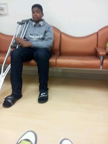 Jumped into a 3-foot pool and broke my femur bone ended my football career.