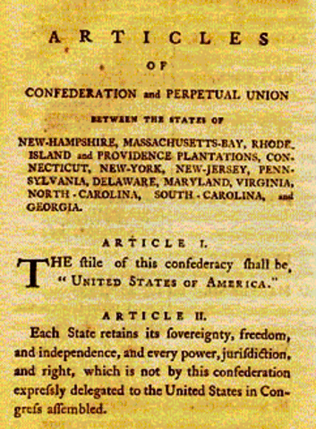Articles of Confederation