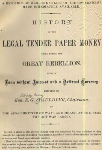 Legal Tender Act of 1862