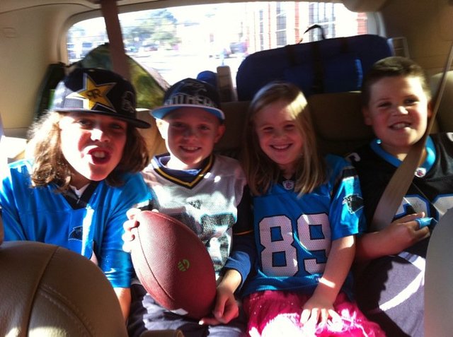 Panthers game with my family!