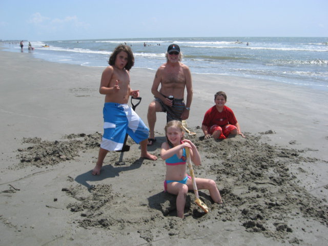 Beach trip with my family.