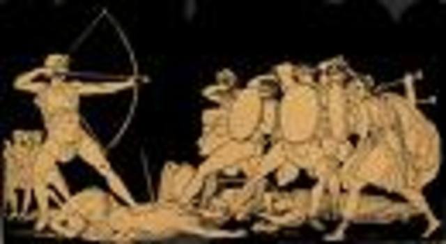 Odysseus kills the Suitors