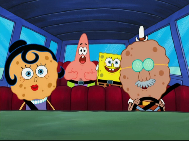 Mr. and Mrs. Squarepants go on vacation