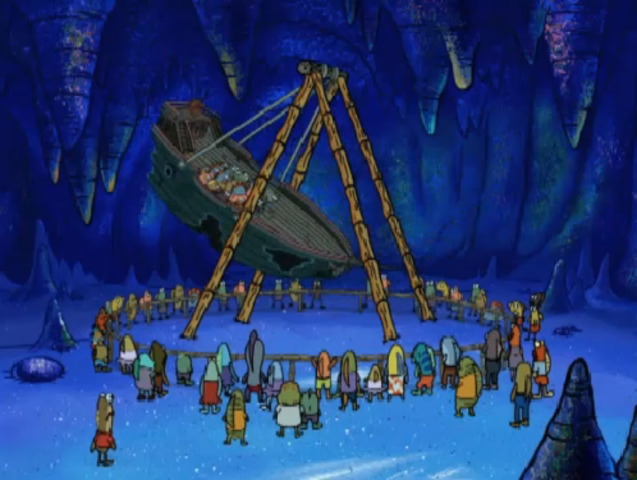 Mr. and Mrs. Squarepants meet.