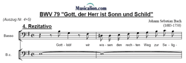 Cantata BWV 79, Gott der Herr ist Sonn Und Shild, J. S. Bach