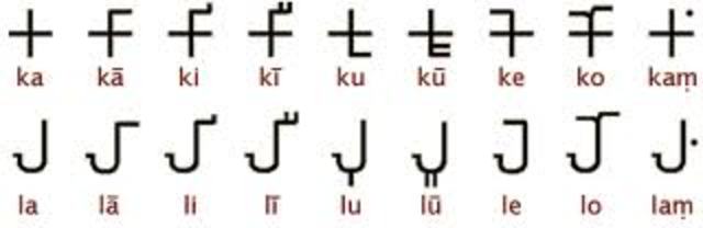 I-Brahmi and Kharosthi scripts  developed