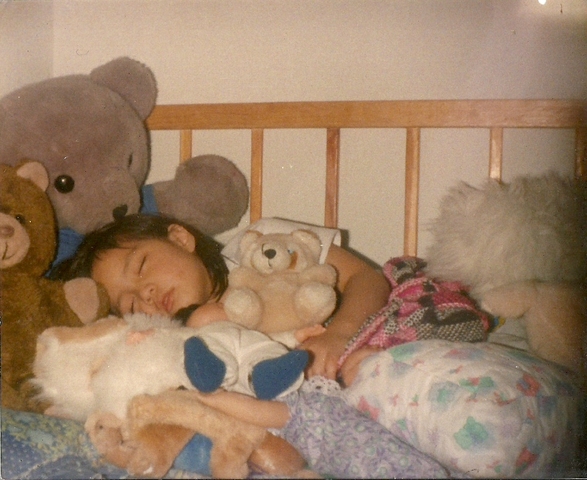 Me encantaba dormir  y mi Famoso apodo "oso"