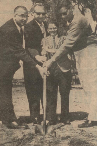 Ground breaking in Auburndale Health Center Building