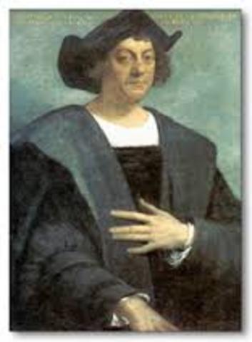 Columbus sailed the ocean blue