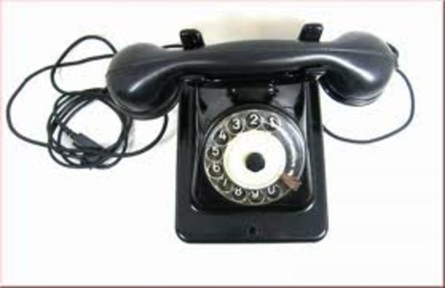 Saw telephones that were