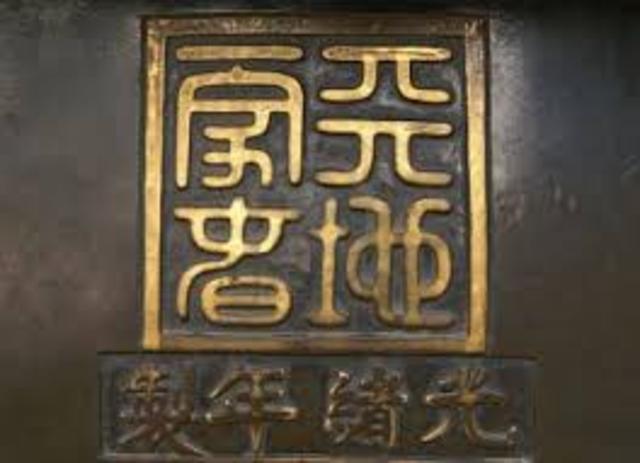 a.C Escritura de Bronce en China