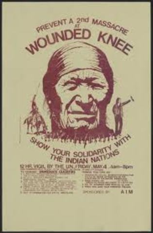 American Indian Movement (AIM)  siege