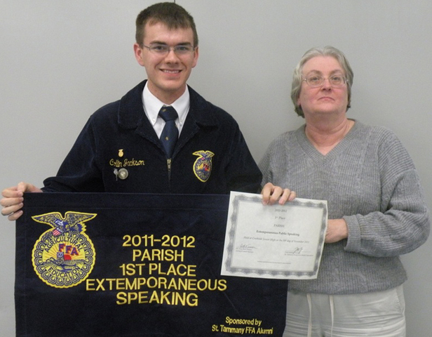 First Extemporaneous Public Speaking Event.