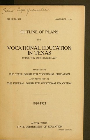 The Smith-Hughes National Vocational Act