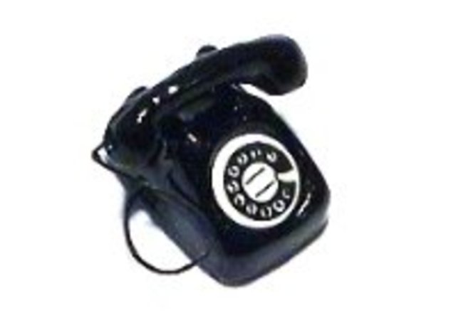 The rotrary desk telephone