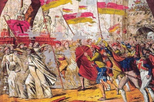 La Inquisición es totalmente abolida por decreto de 15 de julio