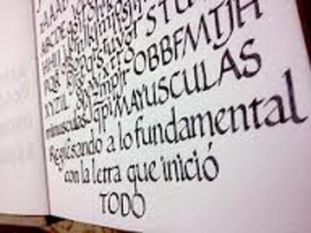 a 600  d.C Caligrafía unical