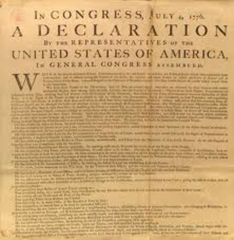American colonies declare independence