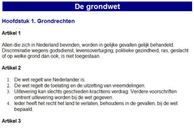 sociale grondrechten in grondwet