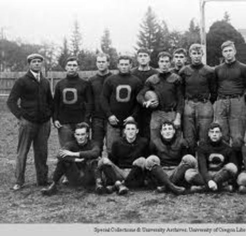 first foot ball uniforms