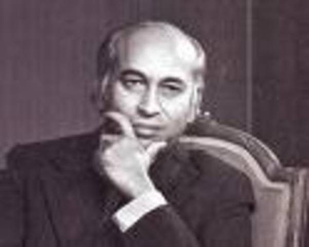 Zulfiqar Ali Bhutto becomes president