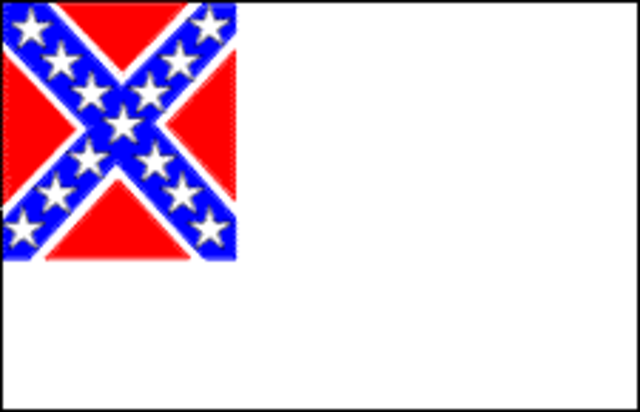 The Second National Flag of the Confederacy-the "Stainless Banner"