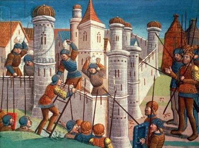 Week 1: Scene from the battle defending Constantinople from Ogier le Danois