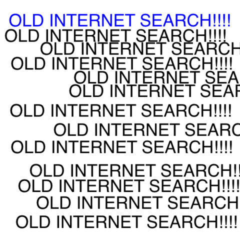 Older search engine takes over.