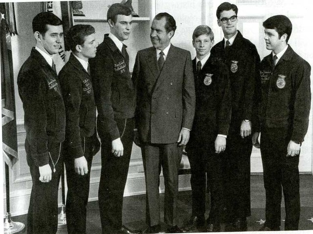 President Richard Nixon attends national FFA convention.