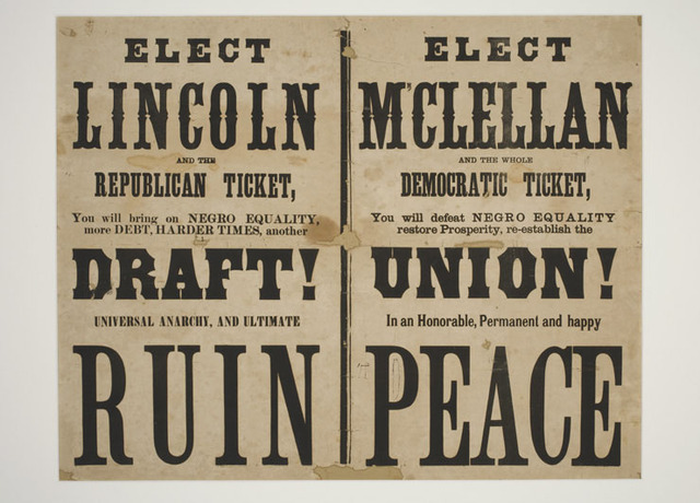 McClellan beats Lincoln in 1864 Election