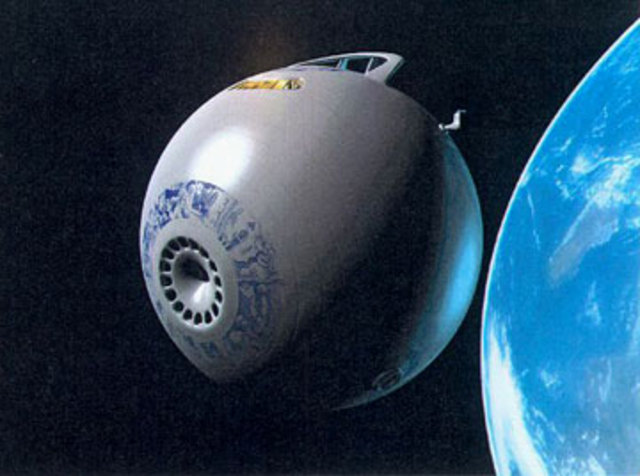 Zaphod Beeblebrox steals the Heart of Gold