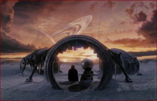 The group explores Magrathea