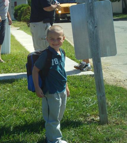 My first day of school.