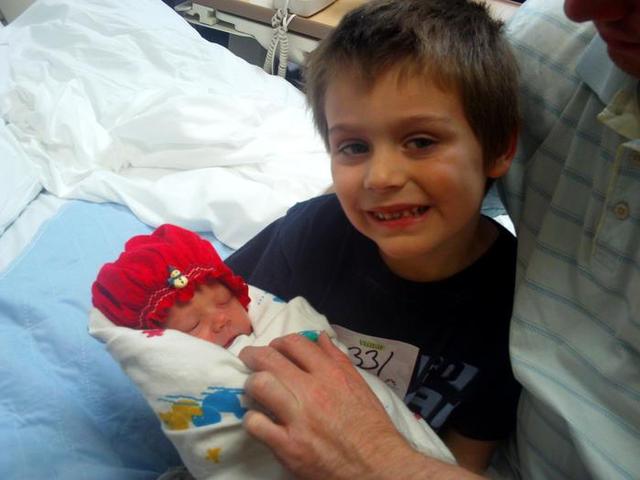 My baby sister was born.